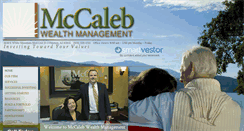 Desktop Screenshot of mccalebwealthmanagement.com